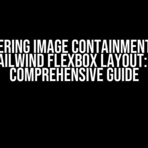 Mastering Image Containment with Tailwind Flexbox Layout: A Comprehensive Guide