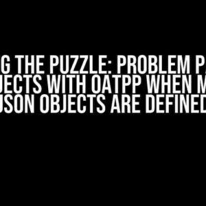 Solving the Puzzle: Problem Parsing JSON Objects with Oatpp when Multiple JSON Objects are Defined